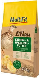 Produktbild von MultiFit My Farm Küken- und Wachtelfutter ohne tierisches Protein 20kg