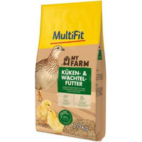 Produktbild von MultiFit My Farm Küken- und Wachtelfutter ohne tierisches Protein 20kg