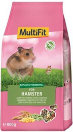 Produktbild von MultiFit Nagerfutter für Hamster mit Insekten und Weich- und Krebstieren 800g ohne Zucker und Konservierungsstoffe - 800 g