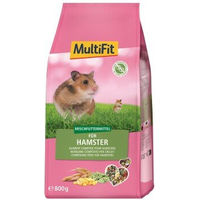 Produktbild von MultiFit Nagerfutter für Hamster mit Insekten und Weich- und Krebstieren 800g ohne Zucker und Konservierungsstoffe - 800 g