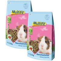 Produktbild von MultiFit Nagerfutter für Meerschweinchen Hauptfutter ohne Zucker und Konservierungsstoffe 2x2,5 kg - 2 x 2,5 kg