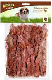 Produktbild von MultiFit native Entenbrustfilets Trockenfleisch für Welpen 750g Monoprotein ohne Farb- und Aromastoffe sowie Konservierungsstoffe - 750 g