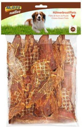 Produktbild von MultiFit native Hühnerbrustfilets Trockenfleisch für Welpen Monoprotein 1kg - 1 kg