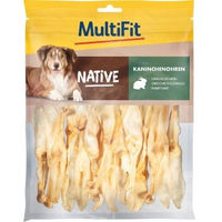 Produktbild von MultiFit Native Naturkauartikel Kaninchenohren für alle Altersstufen 2x100 g - 100 g