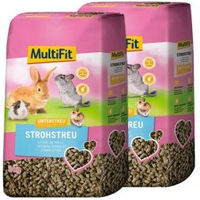 Produktbild von MultiFit Natur-Strohstreu Unterstreu 2x8 kg - 2 x 8 kg