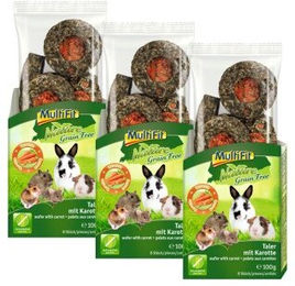 Produktbild von MultiFit Nature Getreidefreie Kräcker mit Karotte für Kaninchen 3x100 g - 3 x 100 g