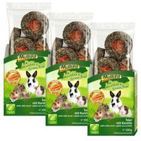 Produktbild von MultiFit Nature Getreidefreie Kräcker mit Karotte für Kaninchen 3x100 g - 3 x 100 g