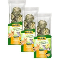 Produktbild von MultiFit Nature Getreidefreie Kräcker Snack für Kaninchen 300 g - 3 x 100 g