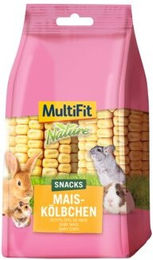 Produktbild von MultiFit Nature Maiskölbchen Snacks für Nager 200g