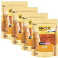 Produktbild von MultiFit naturelle Hühnerbrust Junior Hundeleckerli ohne Farb- und Aromastoffe 4x50 g - 4 x 50 g