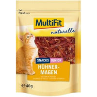 Produktbild von MultiFit naturelle Hühnermagen Junior 4x40g