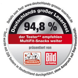 Produktbild von MultiFit naturelle Hund Leckerli Huhn & Käse Junior getreidefrei 4x50g - 4 x 50 g
