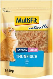 Produktbild von MultiFit naturelle Thunfisch Junior Leckerli 4x50g - 4 x 50 g