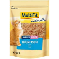 Produktbild von MultiFit naturelle Thunfisch Junior Leckerli 4x50g - 4 x 50 g