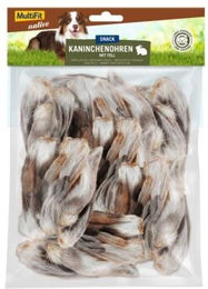 Produktbild von MultiFit Naturkauartikel Kaninchenohren zur Zahnpflege für alle Altersstufen 100g - 100 g