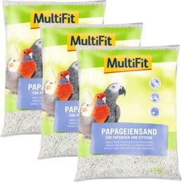 MultiFit Papageiensand Quarzsand für Papageien 3x5 kg - 3 x 5 kg – Bild 1 von 1