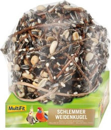 Produktbild von MultiFit Schlemmer-Weidenkugel Knabberspielzeug aus Weide 300g - 300 g