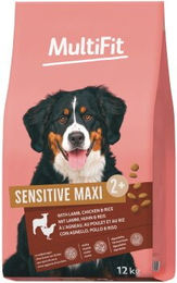 MultiFit Sensitive Trockenfutter für Hunde Adult Maxi mit Lamm, Huhn und Reis 12 kg – Bild 1 von 1