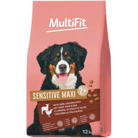 Produktbild von MultiFit Sensitive Trockenfutter für Hunde Adult Maxi mit Lamm, Huhn und Reis 12 kg