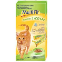 Produktbild von MultiFit Snack Cream Geflügel und Leber mit Biotin für Kitten 11x15g - 11 x 7 Stk.