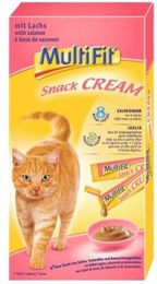 Produktbild von MultiFit Snack Cream Lachs und Inulin Kitten Creme 11x15g - 11 x 105 g