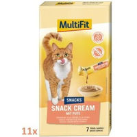 Produktbild von MultiFit Snack Cream Pute 11x7 Stück - 11 x 105 g