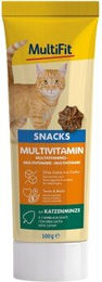 Produktbild von MultiFit Snackpaste Multivitamin mit Katzenminze und Schwein für Katzen 100 g - 100 g