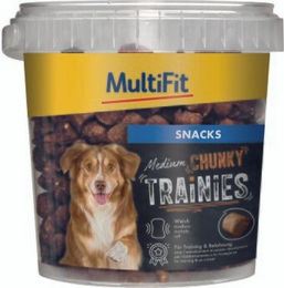MultiFit Soft Trainies Belohnungssnack Medium mit Geflügel und Lachs sowie hohem Fleischanteil 250g - 250 g – Bild 1 von 3