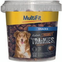 Produktbild von MultiFit Soft Trainies Belohnungssnack Medium mit Geflügel und Lachs sowie hohem Fleischanteil 250g - 250 g