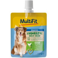 Produktbild von MultiFit Squeezy Snack Cream Huhn mit Apfel getreidefrei laktosefrei 10x60 g - 10 x 60 g