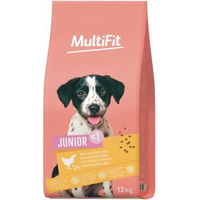 Produktbild von MultiFit Trockenfutter Hund Junior Geflügel & Reis ohne Zucker 2x12 kg - 2 x 12 kg