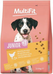 MultiFit Trockenfutter Hund Junior mit Geflügel und Fisch ohne Zucker 2,5 kg – Bild 1 von 1