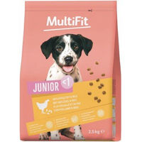 Produktbild von MultiFit Trockenfutter Hund Junior mit Geflügel und Fisch ohne Zucker 2,5 kg
