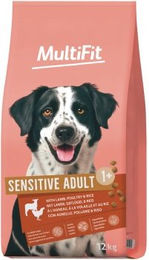MultiFit Trockenfutter Hund Sensitive Adult mit Lamm, Geflügel und Reis ohne Zucker 2x12 kg – Bild 1 von 3