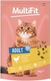 Produktbild von MultiFit Trockenfutter Katze Adult Huhn ohne Zucker und Konservierungsstoffe 1 kg - 1 kg