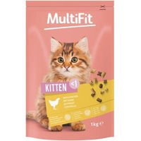 Produktbild von MultiFit Trockenfutter Katze Kitten Huhn ohne Zucker und Konservierungsstoffe 1 kg - 1 kg