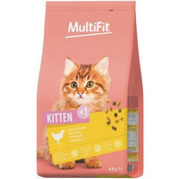 Produktbild von MultiFit Trockenfutter Katze Kitten Huhn ohne Zucker und Konservierungsstoffe 4 kg