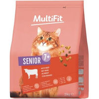 Produktbild von MultiFit Trockenfutter Katze Senior Rind 2 kg ohne Zucker und Konservierungsstoffe - 2 kg