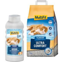 Produktbild von MultiFit Ultra Comfort Klumpstreu Ocean Deodorant 15L - 15 l