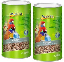 Produktbild von MultiFit Vogelgrit Mineralfutter und Verdauungshilfe für Kanarienvögel und Wellensittiche 2x300 g - 2 x 300 g