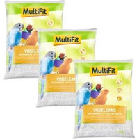 Produktbild von MultiFit Vogelsand mit Quarzsand für Wellensittiche und Kanarienvögel 3x5 kg - 3 x 5 kg