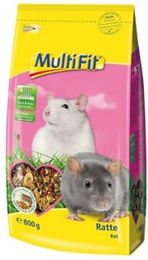 Produktbild von MultiFit Vollnahrung für Ratten mit Insekten und Weich- und Krebstieren 800g