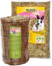Produktbild von MultiFit Weiden-Heutunnel M mit Bio Stroh für Nager 3 kg - 3 kg