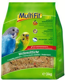 Produktbild von MultiFit Wellensittichfutter mit Insekten und Garnele 3 kg - 3 kg