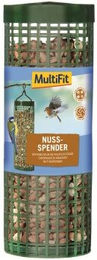 Produktbild von MultiFit Wildvogel Nussspender Futtersäule aus Draht in Grün