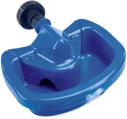 Produktbild von Multifunktionale Geflügeltränke Horizont Maxi Cup aus Kunststoff in Blau für Hühner und Vögel - 0,5 l
