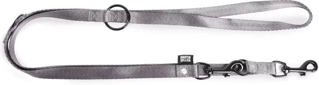 Produktbild von Multifunktionsleine für Hunde Martin Sellier Grau aus Gurtband