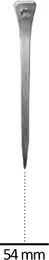 Produktbild von Mustad Hufbeschlag Nägel ESL5 Silber 250 Stück