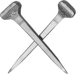 Produktbild von Mustad Hufbeschlagwerkzeuge Clou in Hammerkopf-Form aus Metall Silber 250 Stück