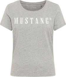 Mustang Reitshirt Alma für Damen aus Baumwolle Grau Größe S – Bild 1 von 2